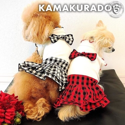無地＆ギンガムワンピース