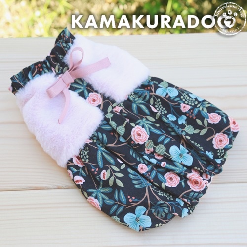 ピンクファー付きワンピース