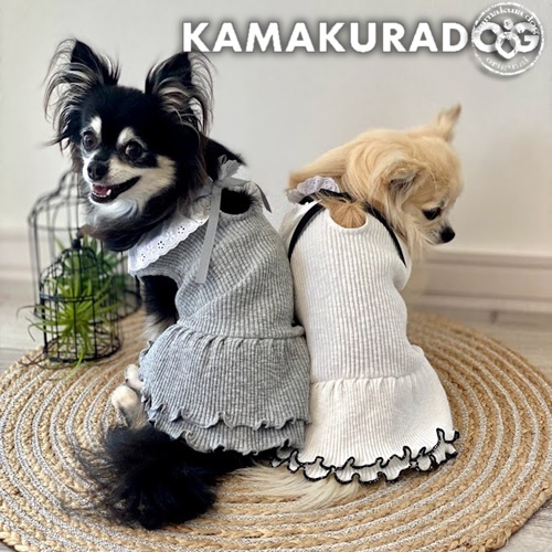 ロマンチックリブワンピース