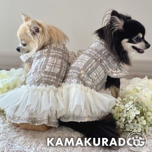 きらきらツイードワンピース