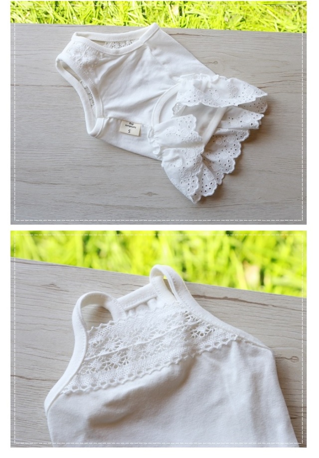 可愛い小型犬の洋服通販 鎌倉ドッグ ピュアホワイトワンピース