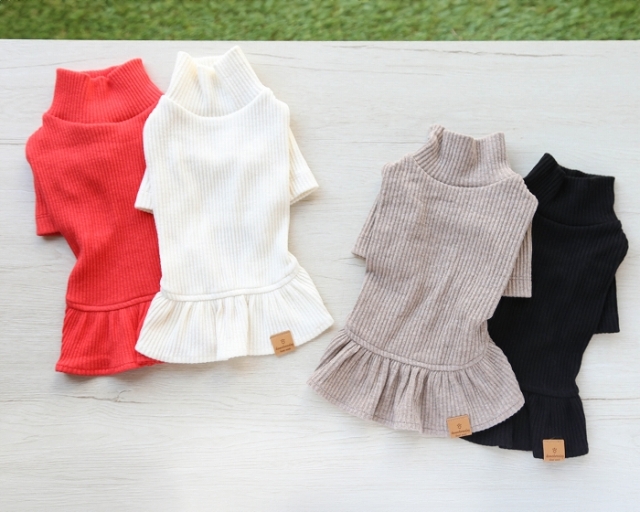 NEWハイネックワンピース 可愛い小型犬の洋服通販 鎌倉ドッグ