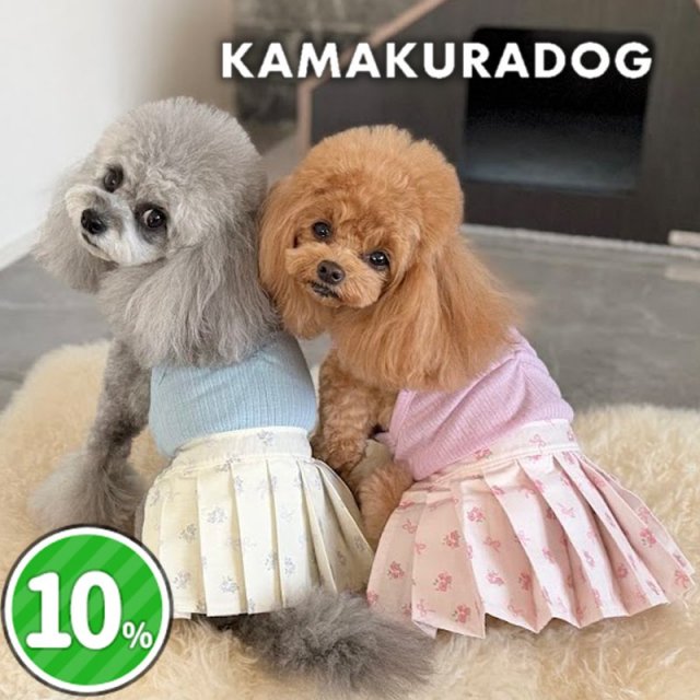 ブーケプリーツワンピース