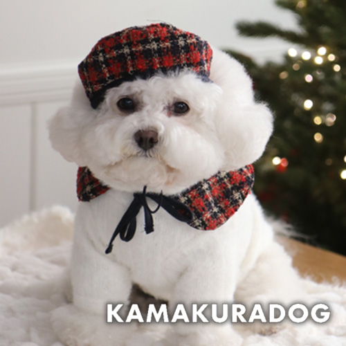 ツイードスカーフ＆帽子