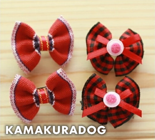 レッド（ゴム・バレッタ・中２個）