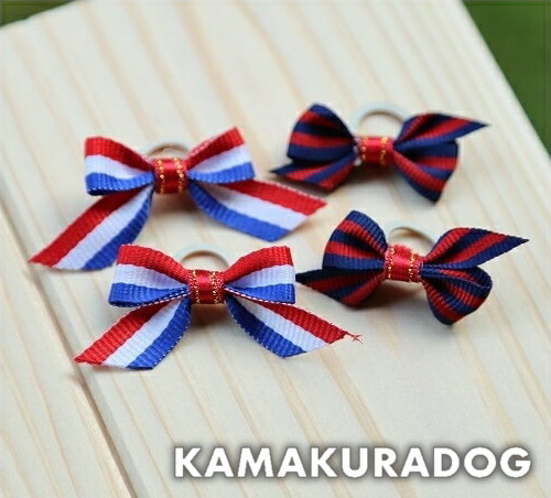 ストライプリボン（ゴム２個）