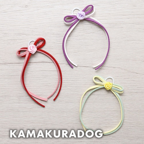 ロゼットリボン（ゴム・１個）