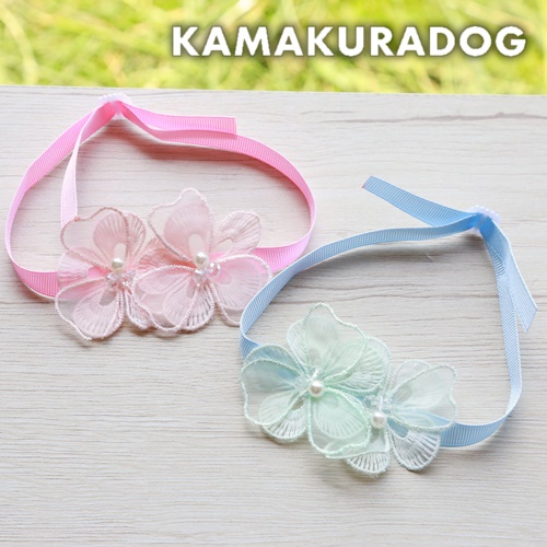 シフォンフラワーチョーカー