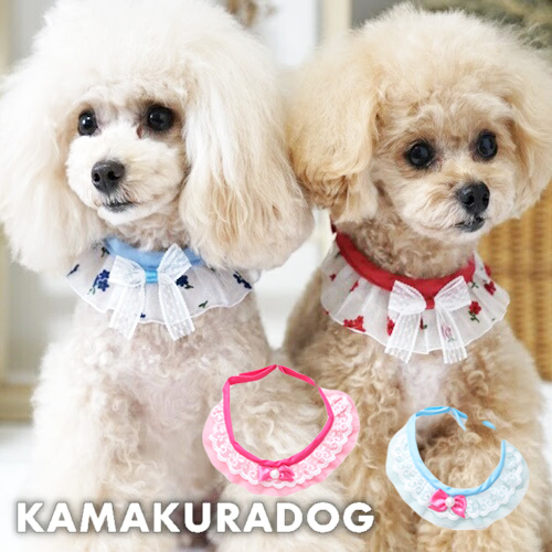 犬服フリフリレーススカーフ付きデザインワンピース見本 犬服フリフリレーススカーフ付きデザインワンピース見本