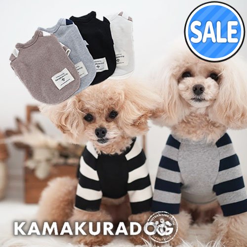 可愛い小型犬の洋服通販 鎌倉ドッグ ラグランボーダーT 可愛い小型犬の洋服通販 鎌倉ドッグ ラグランボーダーT