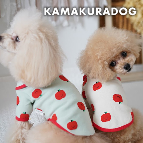 可愛い小型犬の洋服通販 鎌倉ドッグ リンゴちゃんシャツ