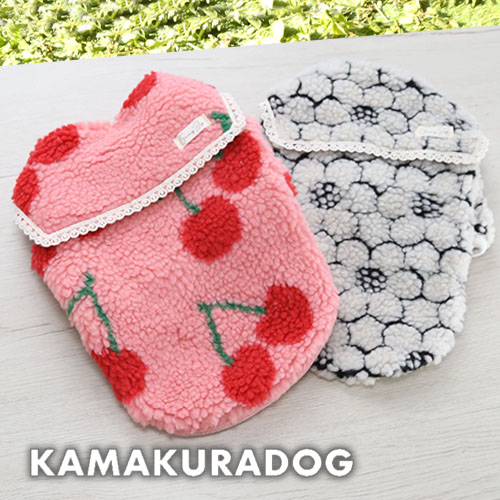 チェリー＆フラワーボアカーディガン