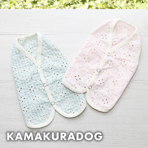 フラワー刺繍レースベスト