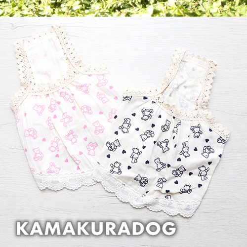 専用！【犬用　現品限り　ヘアアクセサリー付きキャミソールワンピース】no 119 きゃんナナ CanNana 冬いちごうさ耳ワンピース 1145【小型犬 犬