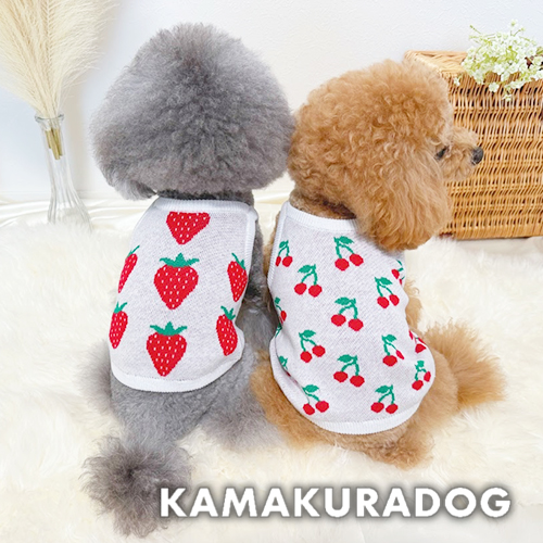 ショート丈フルーツニットタンク