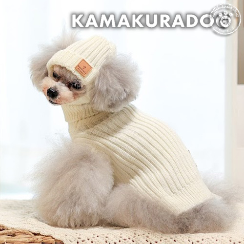 太リブハイネックニット＆ニット帽