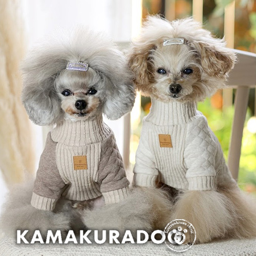 リブ×キルトハイネック