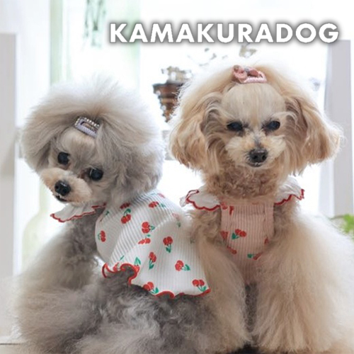 フリルチェリーキャミ 可愛い小型犬の洋服通販 鎌倉ドッグ
