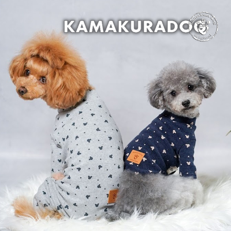 瑠璃福犬ペア ドッグプレイ(R) セットアップ 風 つなぎ おそろコーデ ダックス