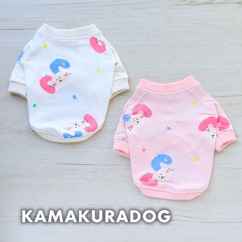 ほしうさぎスウェット 可愛い小型犬の洋服通販 鎌倉ドッグ