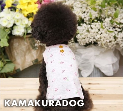 フラワーウッドボタンシャツ