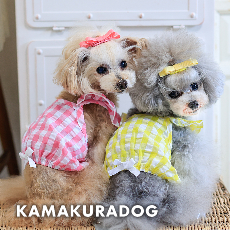 ギンガムショート丈キャミ