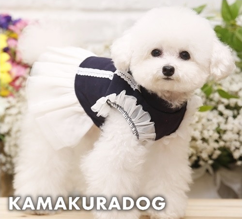 お花ボタンワンピース