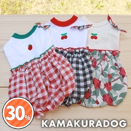 ベリーとチェックのワンピース