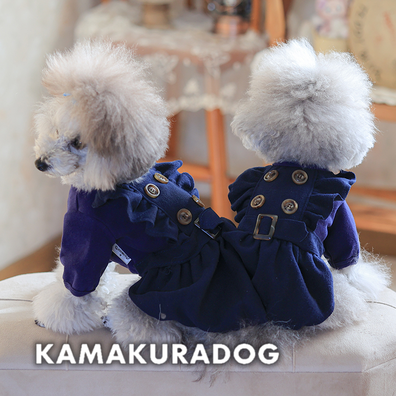 トレンチ風やわらかワンピース