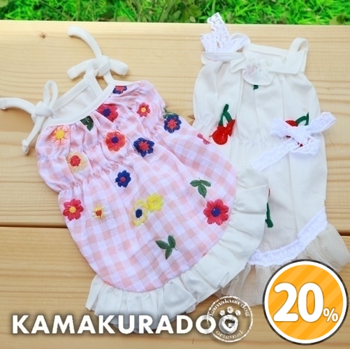 刺繍レトロワンピース