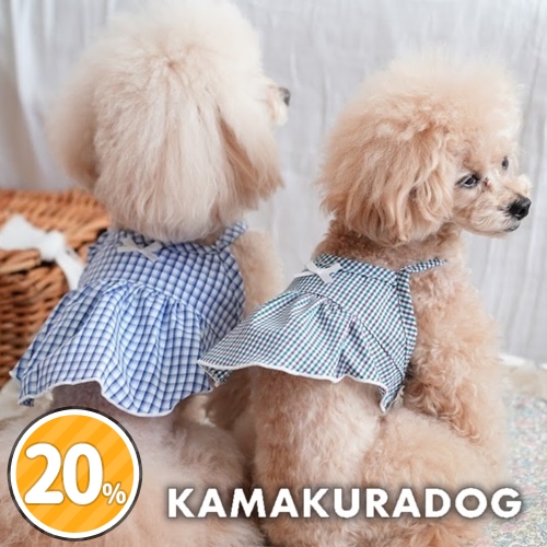 ファインチェックショート丈ワンピ