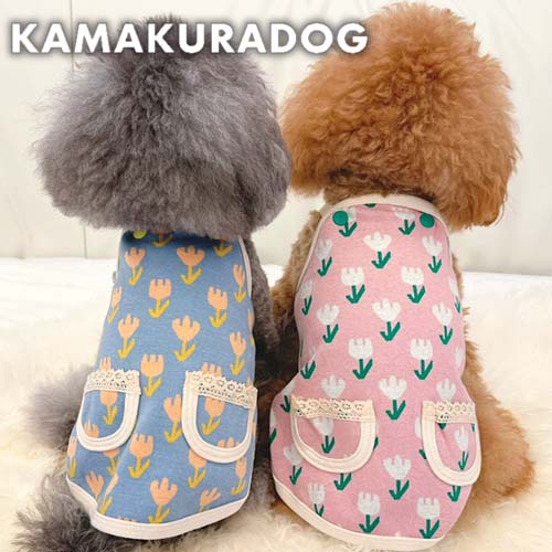 エプロン風チューリップワンピ