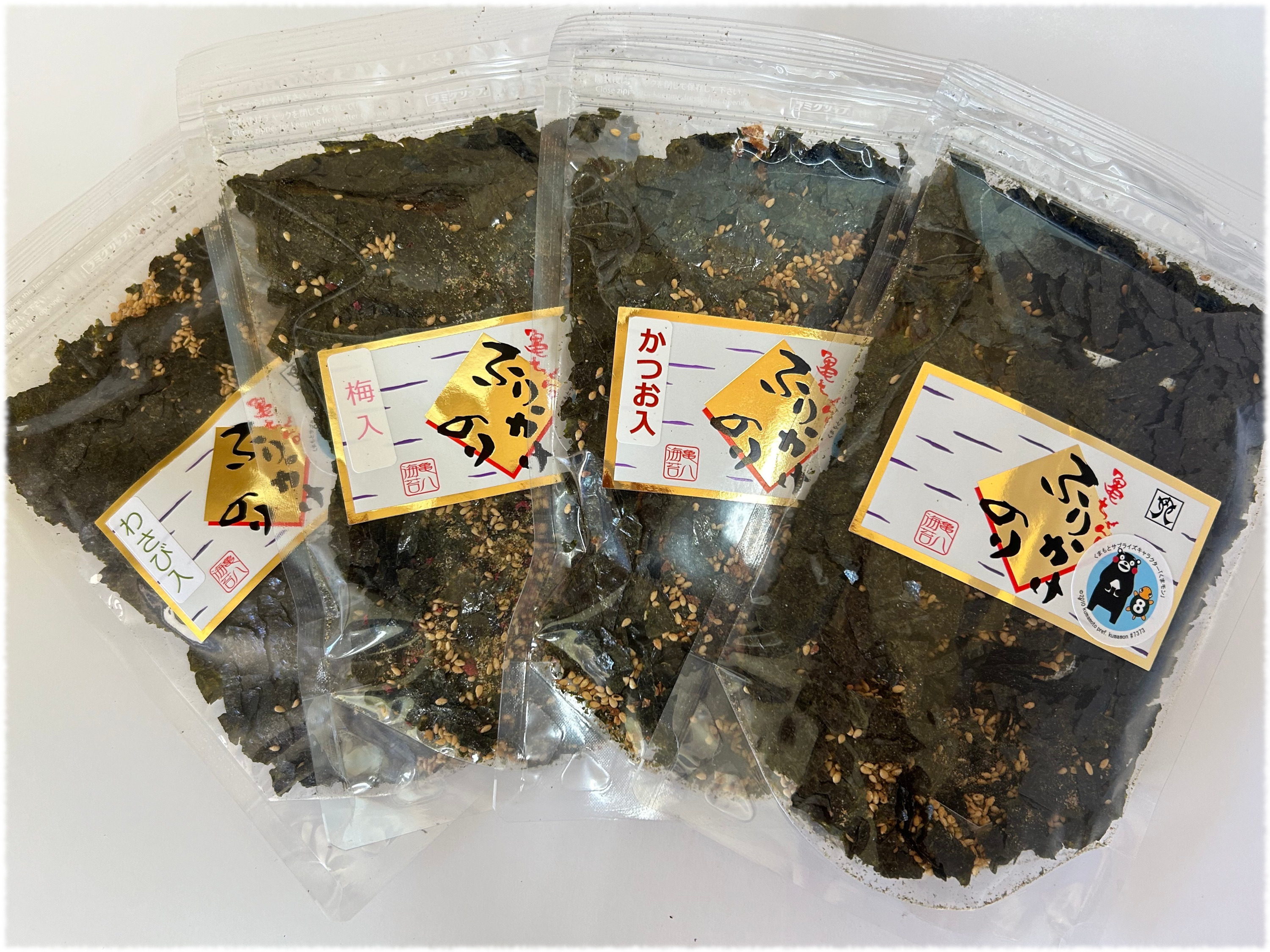 【送料含】ふりかけ味くらべセット（並・かつお入・梅入・わさび入）