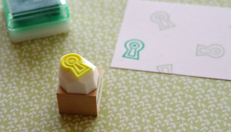 消しゴムはんこ　KMK様 小さめ古墳の消しゴムはんこ