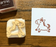 可愛い馬の消しゴムはんこ