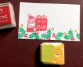 メリクリサンタの消しゴムはんこ