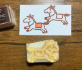大きめ馬の消しゴムはんこ