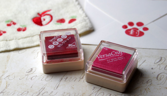 布用インク赤系メイン