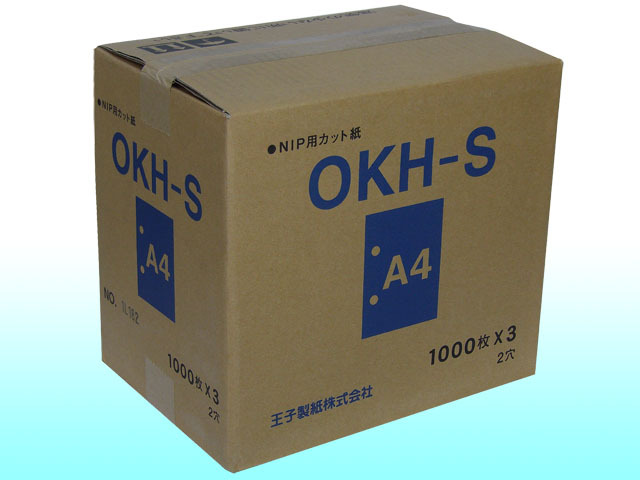 デザペ　１０００枚 OKH－S／レーザープリンター用2穴用紙 A4 1,000枚x3包