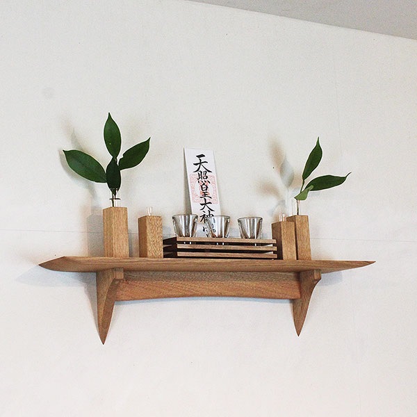 モダン神棚モダン神具セット たなプラス120そなえウォールナットモデル