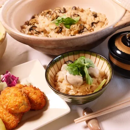 かなわ　かきフライ　かき飯　かきご飯の素　生食用牡蠣　広島県　簡単料理　時短　揚げるだけ　炊くだけ　