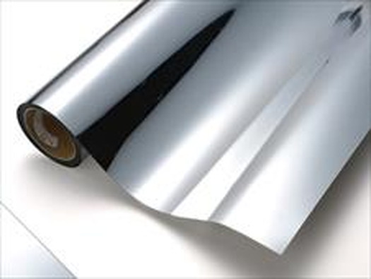 中川ケミカルカッティングシートメタリックシリーズ853銀ミラー450mm×20mなら看板材料.comの商品画像