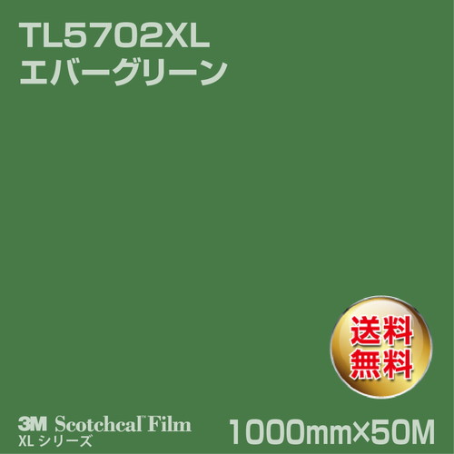 3M スコッチカルXLシリーズ 透過タイプ エバーグリーン グロス TL5702XL 1000mm×50Mの商品画像