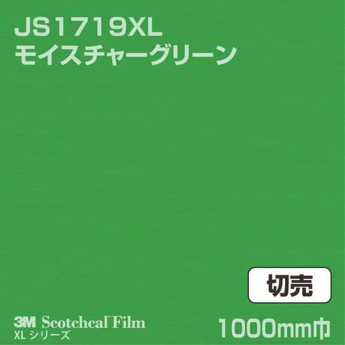 3M スコッチカルXLシリーズ 不透過タイプ モイスチャーグリーン グロス JS1719XL 1000mm巾 切売の商品画像