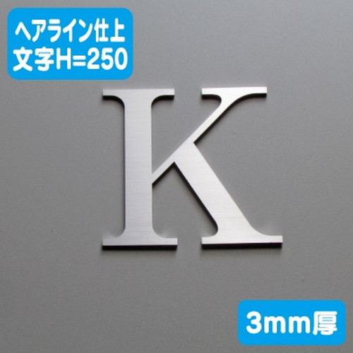ステンレス切文字ヘアライン仕上げ3mm厚文字H=250なら看板材料.comの商品画像
