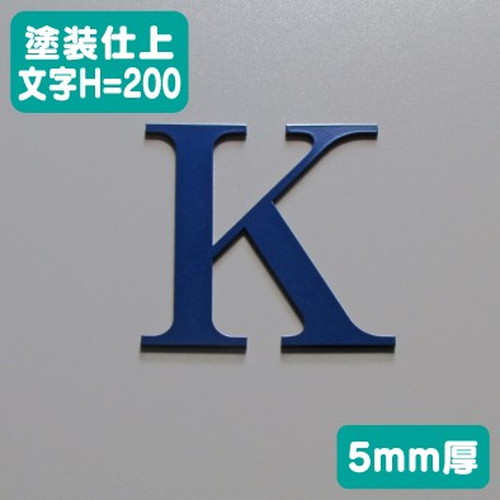 ステンレス切文字塗装仕上げ5mm厚文字H=200なら看板材料.comの商品画像