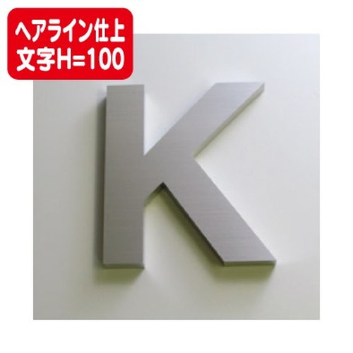 ステンレス箱文字ヘアライン仕上げ文字H=100なら看板材料.comの商品画像