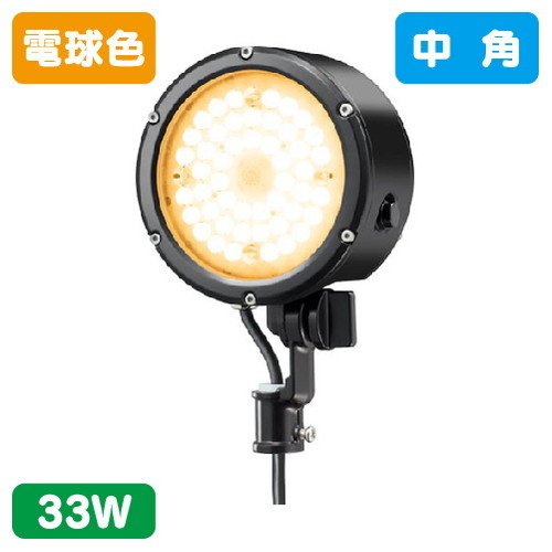岩崎電気 E30015M/LSAN9/BK LED投光器 レディオック フラッド ルント 33Wタイプ 中角 の商品画像