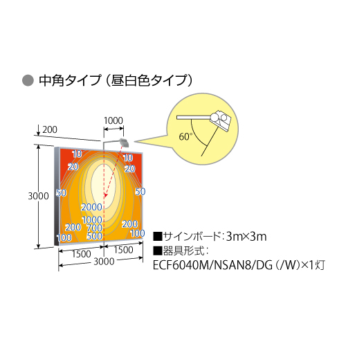 岩崎電気 ECF6040N/NSAN8/DG LED投光器 レディオックフラッドネオ 60