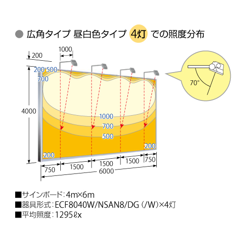 岩崎電気 ECF8040W/LSAN8/DG (旧ECF0996L/SAN8/DG) LED投光器 レディオック フラッド ネオ 80クラス 広角タイプ 電球色タイプ
